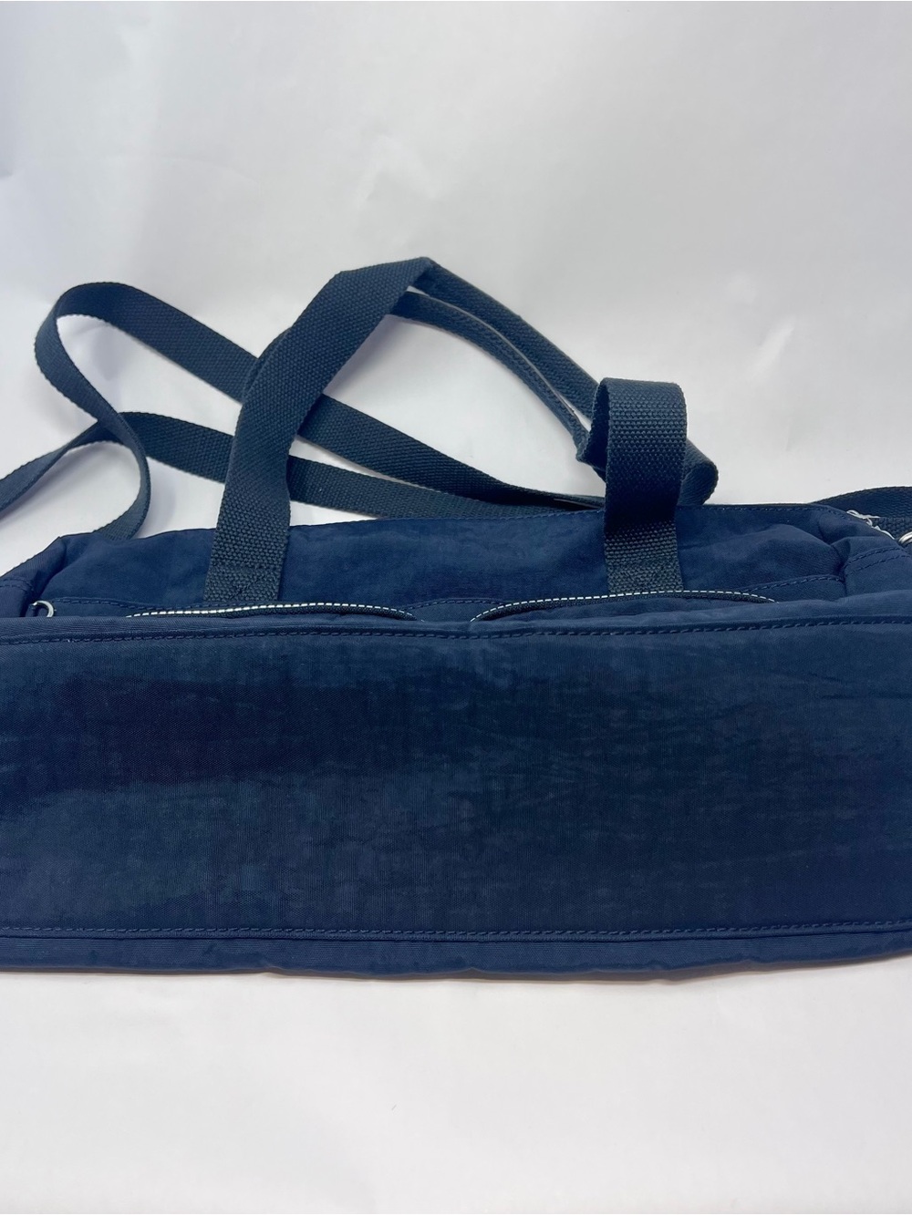 Kipling Defea True Blue Nylon Convertible Crossbody Bag Zip Top - Picture 3 of 11